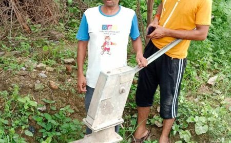 दावे बड़े-बड़े: एक तरफ चंबल का पानी लाने की कवायद, दूसरी तरफ 5 साल से खराब पड़ा हैंडपंप