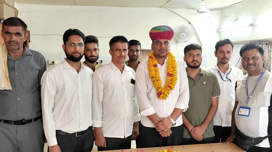 वरिष्ठ सीसीटीसी कैलाश पोटलिया को भावभीनी विदाई: माला व साफा पहनाकर किया सम्मानित