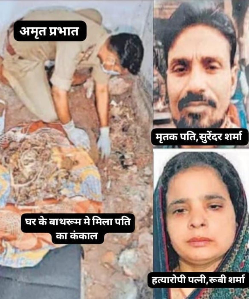 पत्नी ने नींद की गोलियां खिलाकर पति को बाथरूम में दफनाया; पत्नी बोली दृश्यम फ़िल्म से आया था दफनाने का आइडिया
