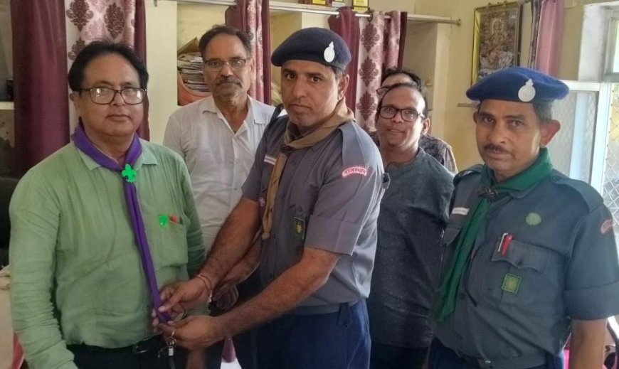 मुख्य ब्लॉक शिक्षा ने संभाला भारत स्काउट एवं गाइड स्थानीय संघ कठूमर के प्रभारी कमिश्नर का दायित्व