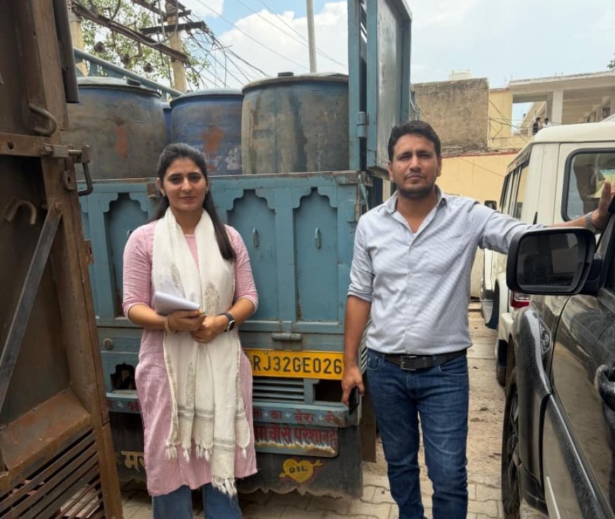 अवैध रूप से काला बाजारी के लिए जाता हजारों लीटर पैट्रोल रसद अधिकारी ने मौके पर किया जब्त