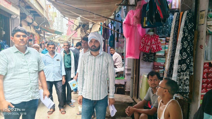 नगर पालिका ने मुख्य बाजार में दिए स्थाई, अस्थाई, अतिक्रमण हटाने को नोटिस, व्यापारियों में मचा हड़कंप