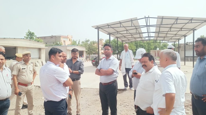 डीग में मानसून पूर्व तैयारियों की समीक्षा, जिला कलक्टर ने किया शहर का सघन निरीक्षण