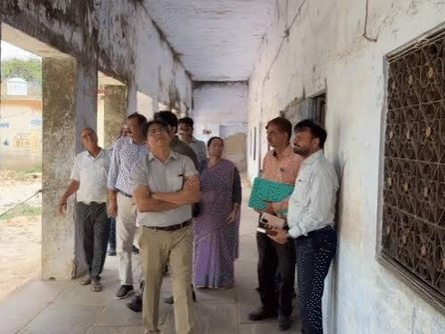 ACS बोले- जर्जर स्कूल भवन तुरंत गिराएं: छतों पर चढ़कर किया औचक निरीक्षण, खराब निर्माण मिला तो दोबारा बनेगा भवन
