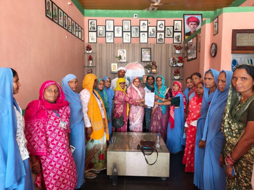 भरतपुर सांसद संजना जाटव से मिला आशा सहयोगिनियों का प्रतिनिधिमंडल; न्यूनतम 24 हजार मानदेय और राज्य कर्मचारी दर्जे की मांग