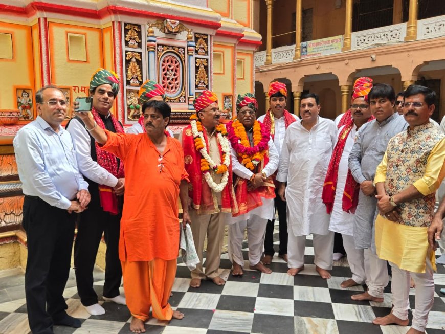 राज्यपाल हरीभाऊ बागड़े व विधानसभा अध्यक्ष वासुदेव देवनानी ने शाकंभरी के दरबार में नवाया शीश