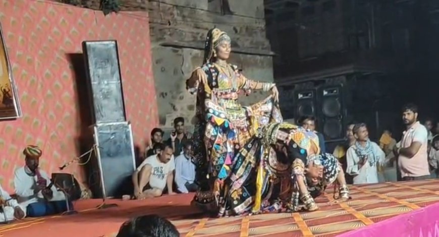 लोक संगीत संध्या में घूमर नृत्य देख मंत्रमुग्ध हुए लोग; श्री सार्वजनिक पुस्तकालय के सौजन्य से हुआ भव्य सांस्कृतिक आयोजन