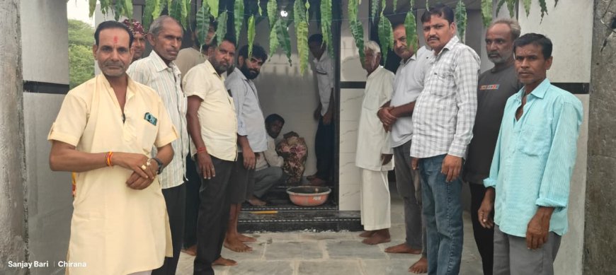 चिराना में प्राचीन शीतला माता मंदिर कि पुनः स्थापना,धार्मिक रीति-रिवाजो व विधिवत संपन्न हुआ कार्यक्रम