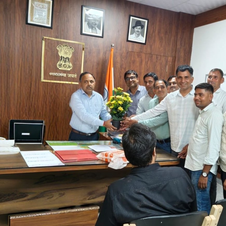 'कर्मभूमि से मातृभूमि' विजन को मिलेगी गति: डीडवाना में VDO संघ प्रतिनिधिमंडल ने ADM का किया स्वागत, विकास कार्यों पर मंथन