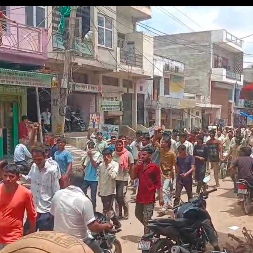 डीग में युवा शक्ति का जोरदार प्रदर्शन: दिल्ली की घटना के विरोध में निकाली रैली, उपखंड अधिकारी को सौंपा ज्ञापन