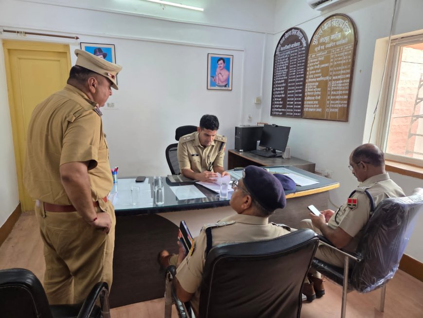 एसपी पंकज यादव ने किया खेड़ापा थाना व बावड़ी चौंकी का निरीक्षण, कानून-व्यवस्था को लेकर दिए निर्देश