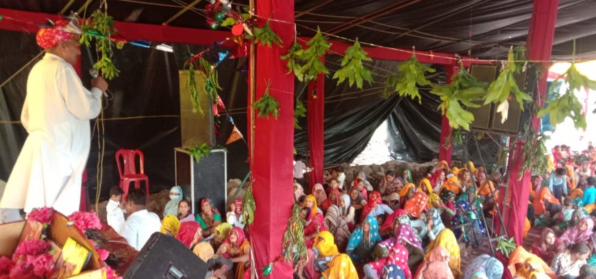भागवत कथा में सुदामा चरित्र की कथा का प्रसंग सुनाया, कथा की पूर्णाहुति पर भंडारा