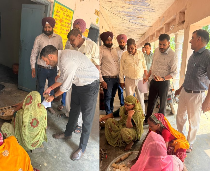 गोविंदगढ़ तहसीलदार ने किया स्कूल में मिड-डे मील का औचक निरीक्षण, साफ-सफाई व गुणवत्ता बनाए रखने के दिए निर्देश