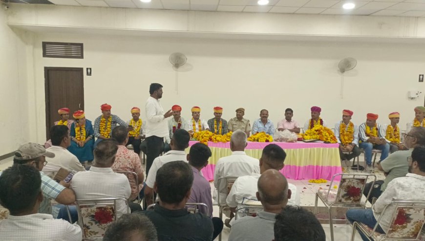 तखतगढ़ पुलिस थाने के 25 पुलिसकर्मियों को दी भावभीनी विदाई