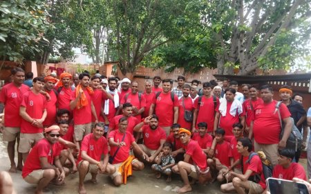 बाम्बोली के शिवभक्तों का अद्भुत संकल्प: रामेश्वरम के बाद अब गोमुख से सोमनाथ महादेव के लिए रवाना हुई डाक कांवड़
