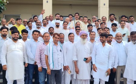 रामगढ़-गोविंदगढ़-बड़ोदा मेव ब्लॉक कांग्रेस कमेटी की महत्वपूर्ण बैठक आयोजित: संगठन की मजबूती और आगामी चुनावों की रणनीति पर हुआ मंथन