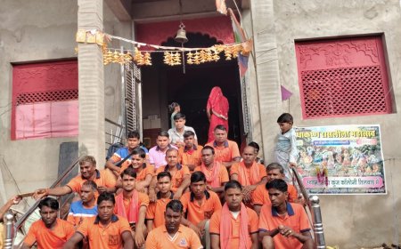 हरिद्वार से तीसरी रथ कांवड़ लाने ईंदपुर से 20 श्रद्धालुओं का दल रवाना, 11 अगस्त को होगा जलाभिषेक