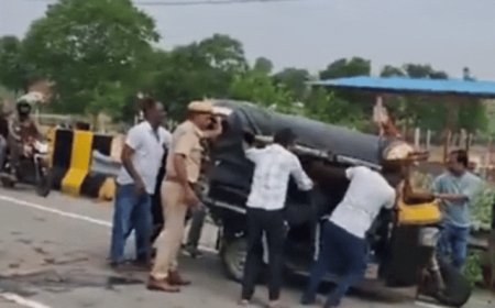 सड़क दुर्घटना: कार की टक्कर से टेंपो ड्राइवर और सवारी की मौत:दोनों ने मौके पर ही तोड़ा दम