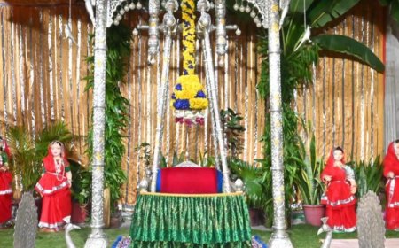 श्रीनाथजी मंदिर में श्रावण कृष्ण चतुर्थी पर अलौकिक श्रृंगार: ललिताजी के भाव में विराजे प्रभु, दर्शन को उमड़े वैष्णव