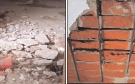 छत से गिर रहा प्लास्टर, दीवारों में दरारें:200 से अधिक नौनिहाल टिनशेड के नीचे पढ़ने को मजबूर