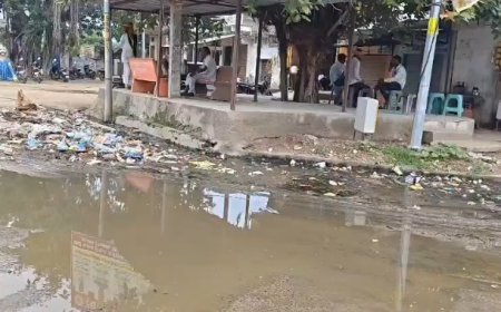 सावन में श्रद्धालुओं की राह बनी दलदल: रोपा में कीचड़ और बबूल की झाड़ियों से ग्रामीण बेहाल, पदयात्री परेशान