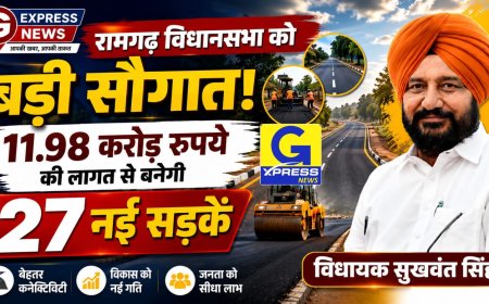 रामगढ़ विधानसभा को बड़ी सौगात: 11.98 करोड़ रुपये की लागत से बनेगी 27 नई सड़कें