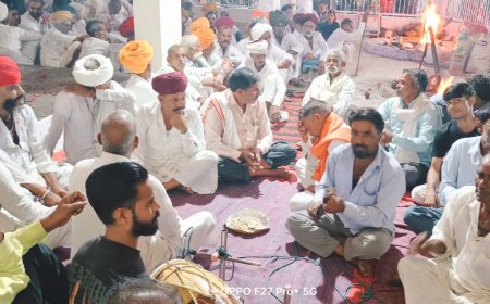 श्रावण कृष्ण नवमी पर गोगाजी महाराज का वार्षिक मेला: अरावली की तलहटी में गूंजे जयकारे, रात भर हुई भजनों की बरसात