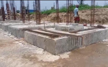 हलैना: बालिका सैनिक स्कूल का निर्माण कार्य प्रारंभ, अधिकारियों ने ठेकेदार को दिए गुणवत्ता बनाए रखने के निर्देश