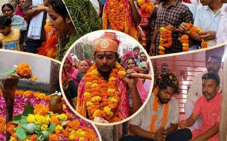 आस्था की अनूठी मिसाल! हरिद्वार से गुरलां तक 800 किलोमीटर पदयात्रा कर गंगाजल लाए अशुल तिवाड़ी, गाजे-बाजे से हुआ भव्य स्वागत