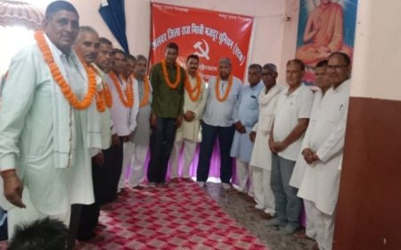 खैरथल-तिजारा में एटक (AITUC) का शंखनाद: नई कार्यकारिणी ने संभाला मोर्चा, जमीनी स्तर पर संगठन को मजबूत करने पर जोर