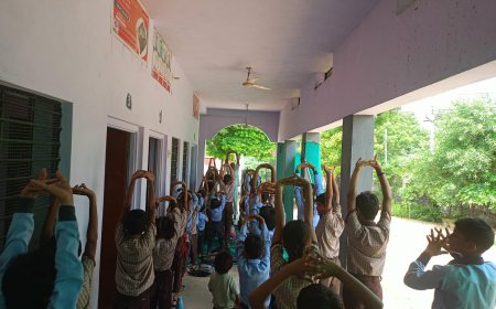 योग केवल व्यायाम नहीं, जीवन दर्शन और आत्मानुशासन है: पिनान के प्रधान पब्लिक स्कूल में हुआ विशेष योग सत्र