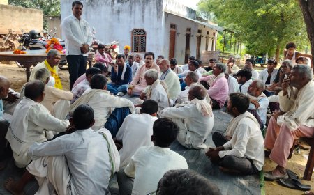 संत शिरोमणि रविदास जी महाराज की 650वीं जयंती के पावन अवसर पर समरसता अभियान के तहत हरसाना और बिचगांवा पंहुचा रथ
