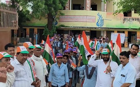 रामबास में राष्ट्रभक्ति, पर्यावरण और इतिहास का 'त्रिवेणी संगम': विधायक सुखवंत सिंह ने हरी झंडी दिखाकर 'हर घर तिरंगा' रैली की रवाना