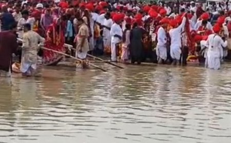 20 साल बाद छलके कैलाशनगर के तालाब: 500 से अधिक बहनों ने समंदर हिलोरकर रचा इतिहास, धर्म भाइयों ने ओढ़ाई चुनड़ी