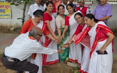 महारानी फार्म जयपुर में 'बढ़ाओ हरियाली' अभियान के तहत लगाए गए पौधे; समाजसेवियों ने लिया पौधों की देखभाल का संकल्प