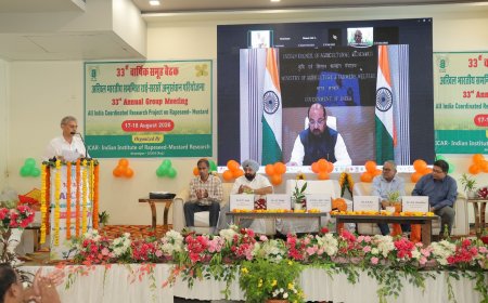 भरतपुर में राई-सरसों वैज्ञानिकों की राष्ट्रीय बैठक का शुभारंभ; उत्पादकता एवं गुणवत्ता बढ़ाकर खाद्य तेलों के क्षेत्र में आत्मनिर्भरता पर जोर