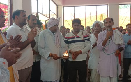 शिव महारुद्राभिषेक व हवन-पूजन से धर्ममय हुआ बनी का बास, भंडारे में उमड़ा जनसैलाब