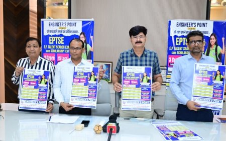 ईपी. के टैलेंट सर्च एग्जाम का आज हुआ पोस्टर विमोचन