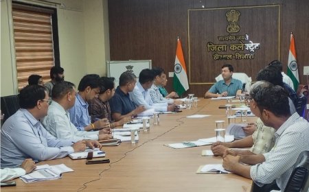 राजस्व विभाग के अधिकारियों की मासिक बैठक आयोजित, नगरीय निकाय चुनाव की तैयारियों की हुई समीक्षा