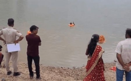 दशामाता विसर्जन के दौरान सुमेरपुर के परिवार पर टूटा दुखों का पहाड़: शिवगंज में तालाब में गिरने से 3 वर्षीय मासूम की दर्दनाक मौत; ढाई घंटे चला रेस्क्यू