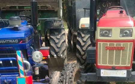डीग में 'ऑपरेशन पृथ्वी' का बड़ा एक्शन: 22 चक्के के ट्रेलर समेत 5 वाहन जब्त, 4 आरोपी गिरफ्तार; खनन माफियाओं में हड़कंप