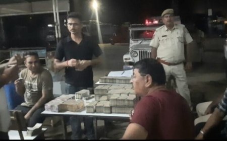 आचार संहिता के बीच तखतगढ़ में पुलिस की बड़ी कार्रवाई: स्कॉर्पियो से 1 करोड़ से अधिक कैश जब्त, पूछताछ जारी