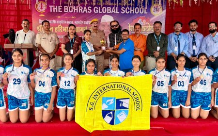 महुवा में द बोहराज ग्लोबल स्कूल में कबड्डी क्लस्टर का रंगारंग समापन महेश्वरी गर्ल्स का दबदबा
