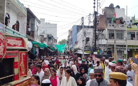 जहाजपुर में गूंजा मरहबा या मुस्तफा, अकीदत के साथ निकला ईद मिलाद-उन-नबी का जुलूस