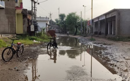 बदौदामेव में बदहाल सड़कें और जलभराव से त्रस्त जनता ने उठाए सवाल, नगरपालिका का दर्जा मिले 4 साल क्यो नही समस्याओं का निदान