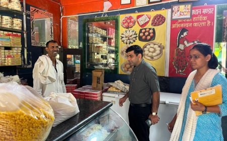 रक्षाबंधन पर्व को लेकर खाद्य सुरक्षा विभाग की विशेष कार्रवाई, खाद्य पदार्थों के लिए नमूने