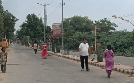 तखतगढ़ की सफाई व्यवस्था का निरीक्षण ईओ ने दिए नियमित सफाई के निर्देश
