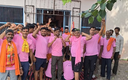मौजपुर से प्रथम डाक ध्वजा हुई खाटू श्याम जी को रवानगी