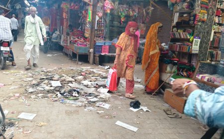 लक्ष्मणगढ़ में चरमराई सफाई व्यवस्था: जगह-जगह लगे कचरे के ढेर, दुर्गंध से लोग परेशान