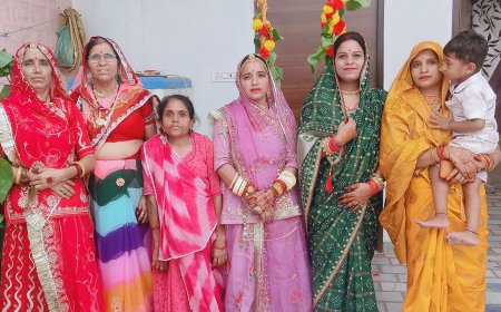 कजरी तीज की धूम: महिलाओं ने झूला झूलकर गाए लोकगीत, निमड़ी व तलाई पूजन कर मांगा अखंड सुहाग